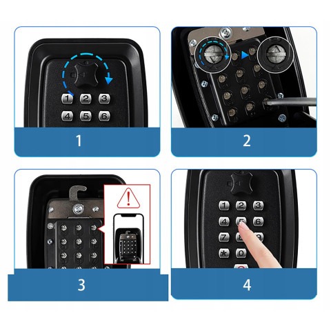 Сейф ящик для ключей T-KRUZ01 черный