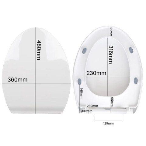 Кришка сидіння для унітазу з доводчиком Renew Force TOI-SEA6