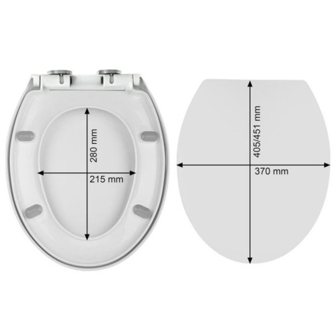 Кришка сидіння для унітазу з доводчиком TOI-SEA2