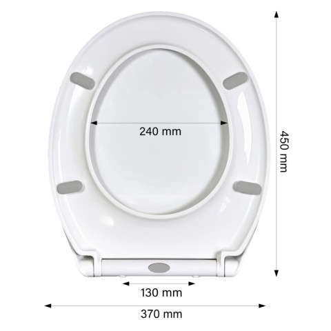 Кришка сидіння для унітазу з доводчиком TOI-SEA5