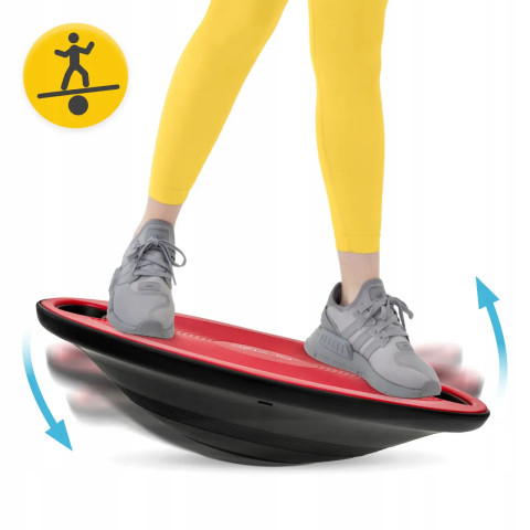 Платформа для баланса 4FIZJO круглая, пластиковая Red/Black