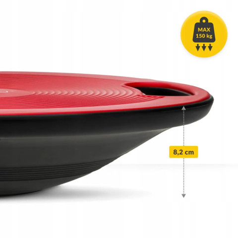 Платформа для баланса 4FIZJO круглая, пластиковая Red/Black