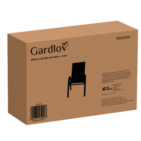 Комплект садовых стульев - 2 шт. Gardlov 25290