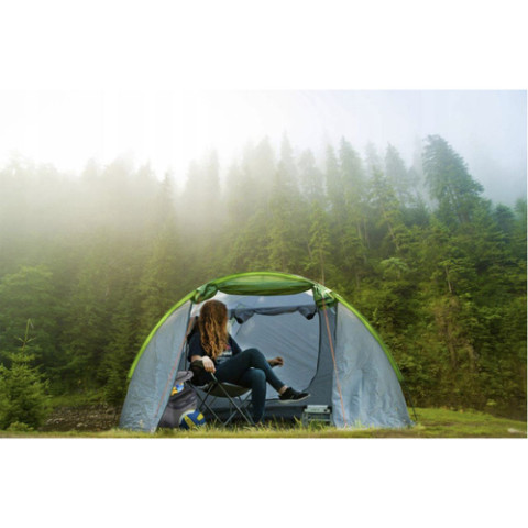 Складне крісло для риболовлі чорно-сіре Trizand