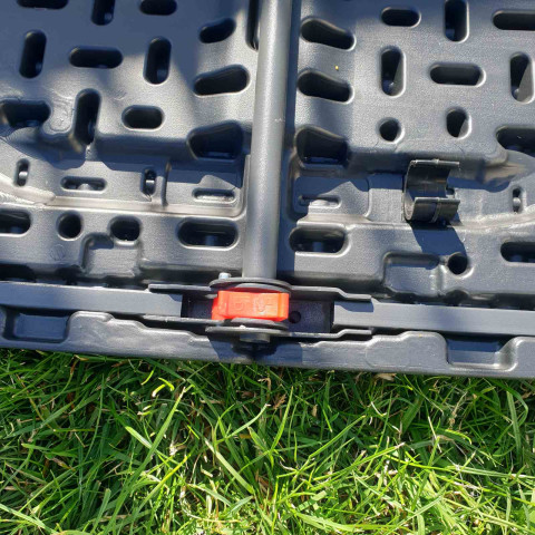 Складной садовый стол 180 см с двумя лавками Gardlov черный