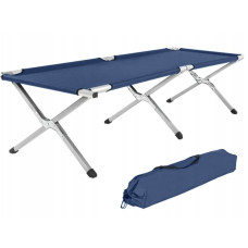Металеве розкладне ліжко 187 см х 70 см темно синій