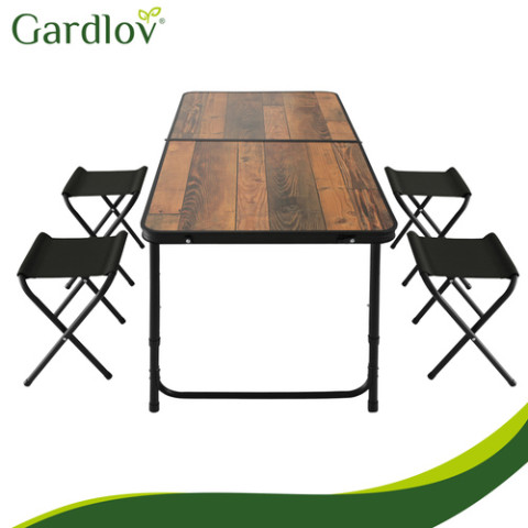 Складаний садовий стіл Gardlov + 4 стільці Gardlov 27304