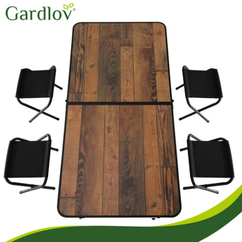 Складаний садовий стіл Gardlov + 4 стільці Gardlov 27304