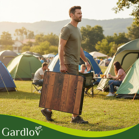 Складаний садовий стіл Gardlov + 4 стільці Gardlov 27304