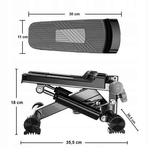 Тренажерная степер Heckermann M2248 с ручными эспандерами, матом и твистером