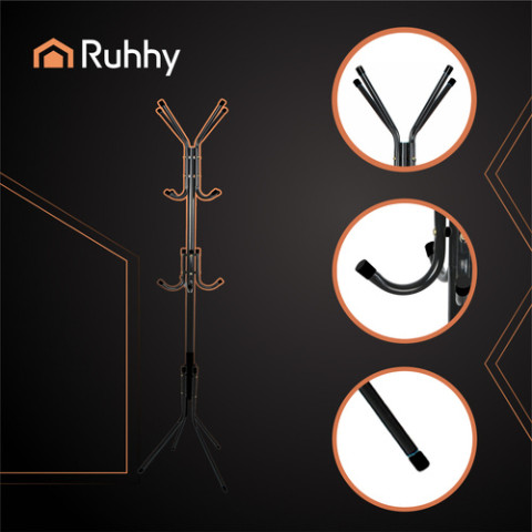 Вешалка для верхней одежды напольная Ruhhy черный