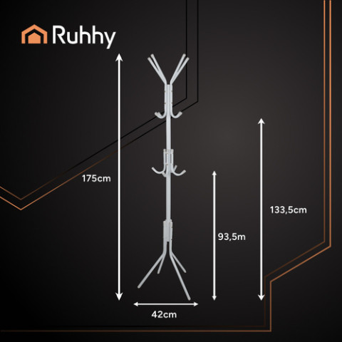 Вешалка для верхней одежды напольная Ruhhy белый