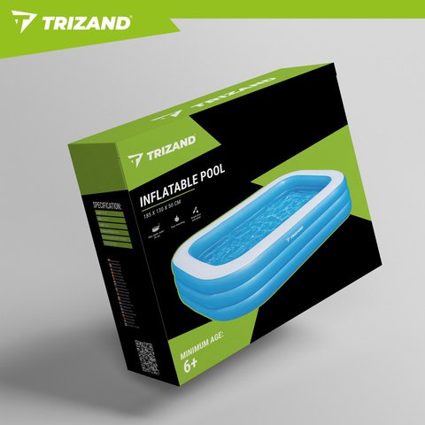 Надувной бассейн Trizand 185x130x50 см