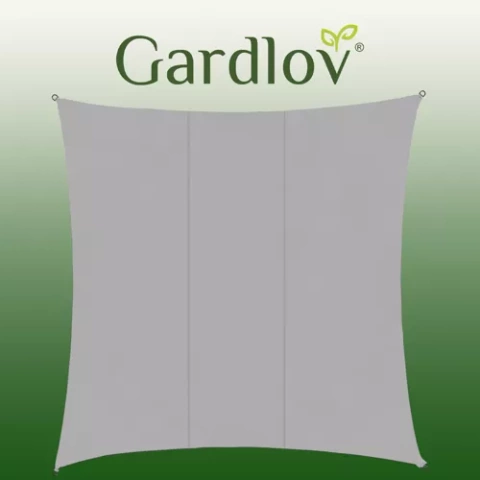 Тент парус від сонця 3,6 х 3,6м Gardlov 23164 сірий
