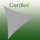 Тент парус від сонця 3 x 3 x 3м Gardlov 23147 сірий