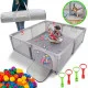 Дитячий манеж Harmony XL 180 x 150 см. з кульками 50 шт. та підтримуючими ручками (Польща)